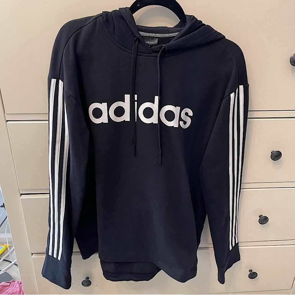 Adidas Black Logo Hoodie